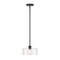 Designers Fountain Vibrato 60 Watt 1 Light Matte Black Pendant with Clear Glass Shade D285M-9P-MB - alternate 1